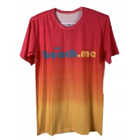 CAMISETA BEACH.ME M DEGRADÊ - ROSA/AMARELO